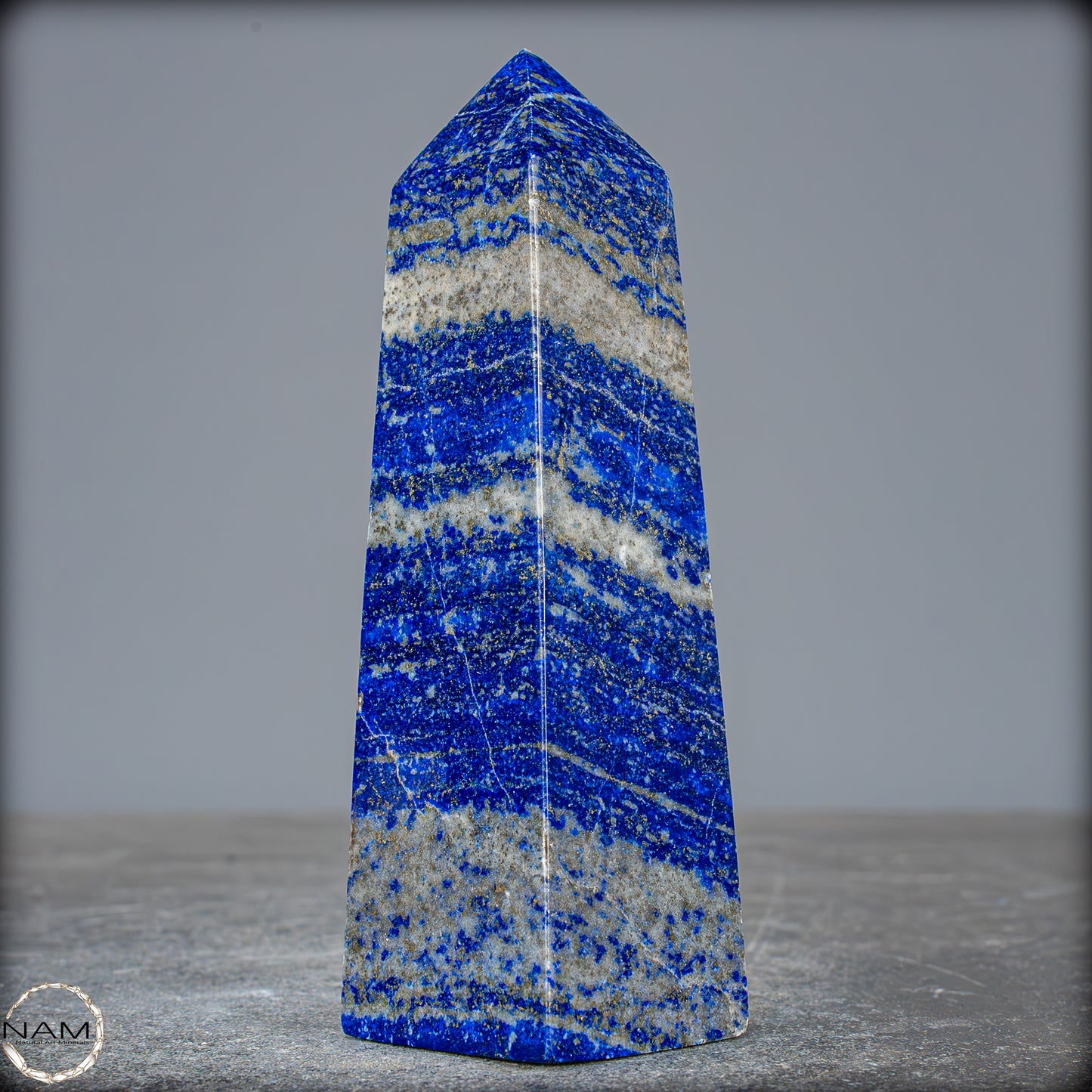 Natürlicher Königsblauer Lapislazuli Kristall-Obelisk, Spitzenqualität - 281,12g