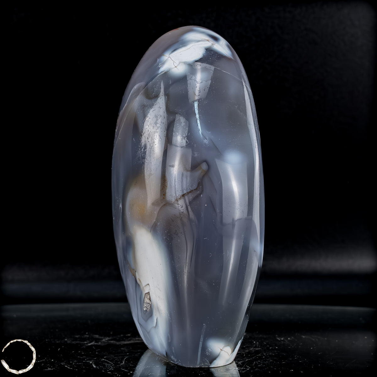 Natürliche Orca-Achat Kristall Freiform aus Brasilien - 802,72g