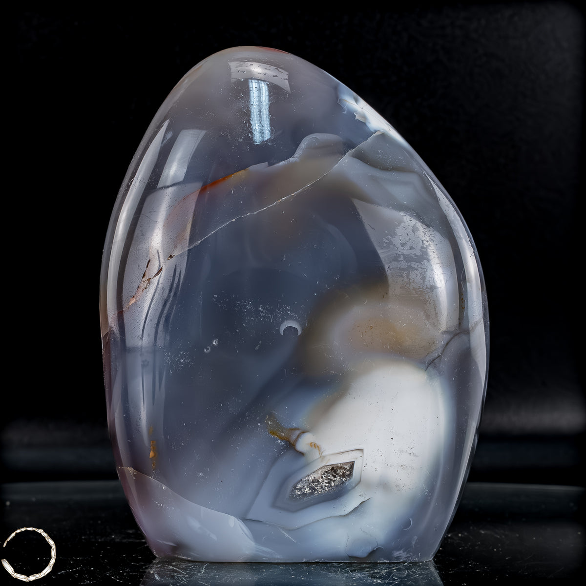 Natürliche Orca-Achat Kristall Freiform aus Brasilien - 802,72g