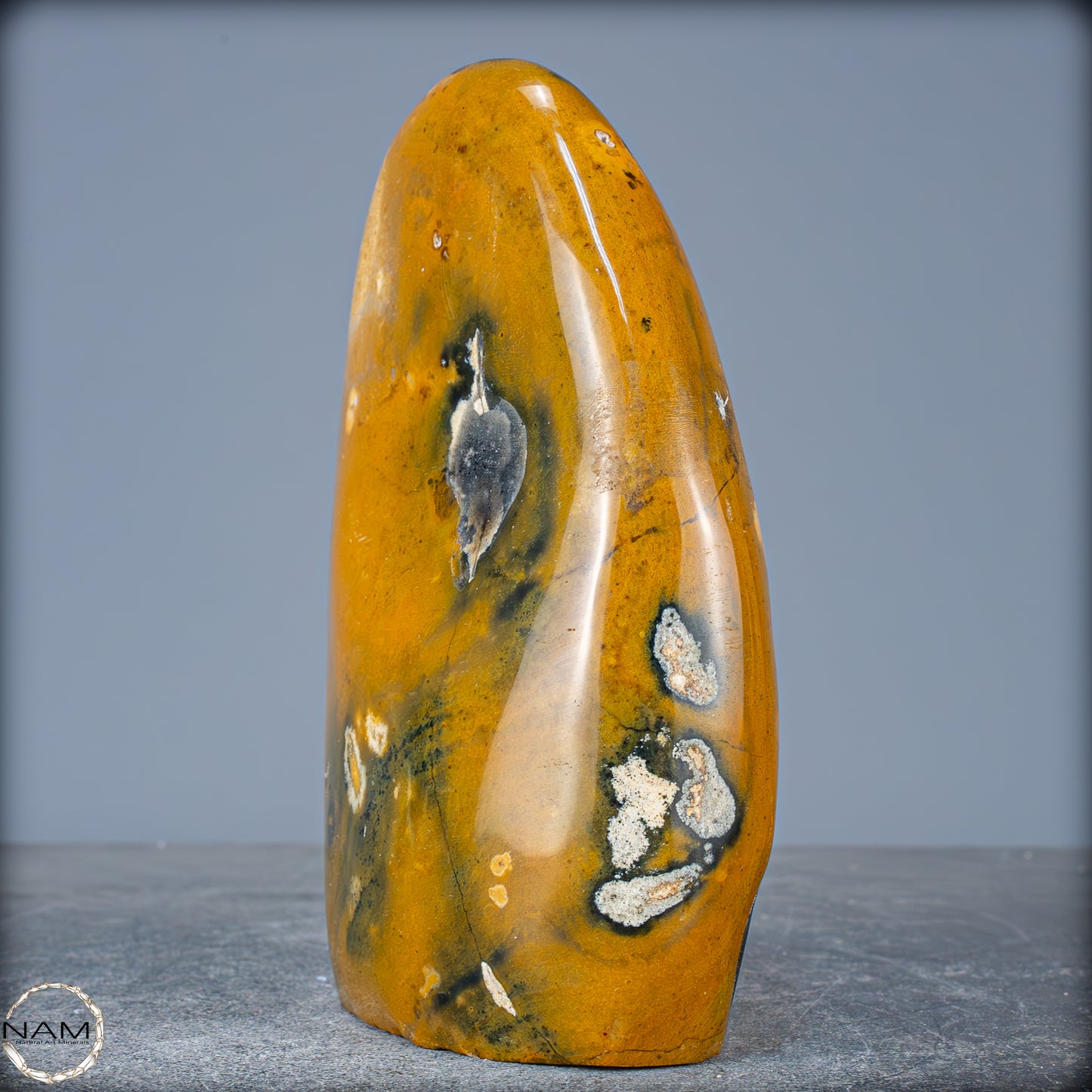 Natürliche Jaspis-Chalcedon Kristallflamme - 1587,79g