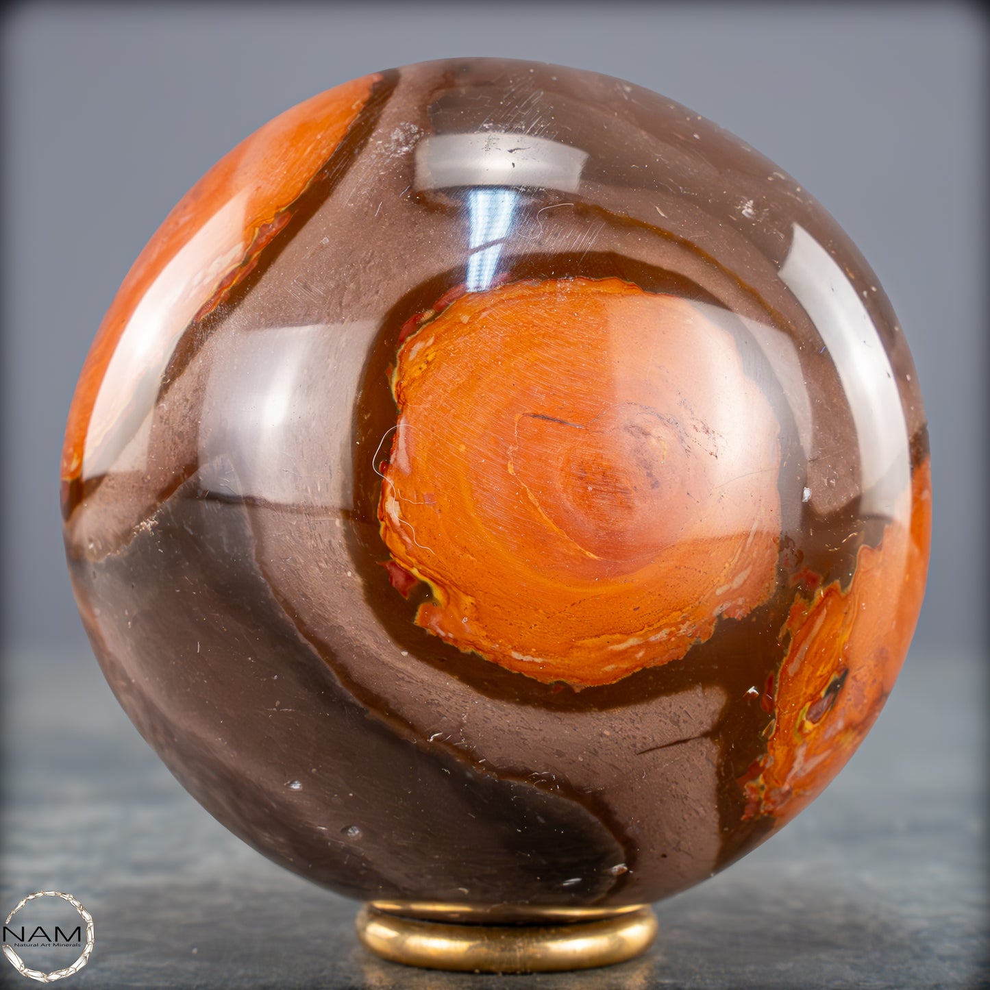 Natürliche Polychrome Jaspis Kristall-Kugel - 664,25g - 79mm