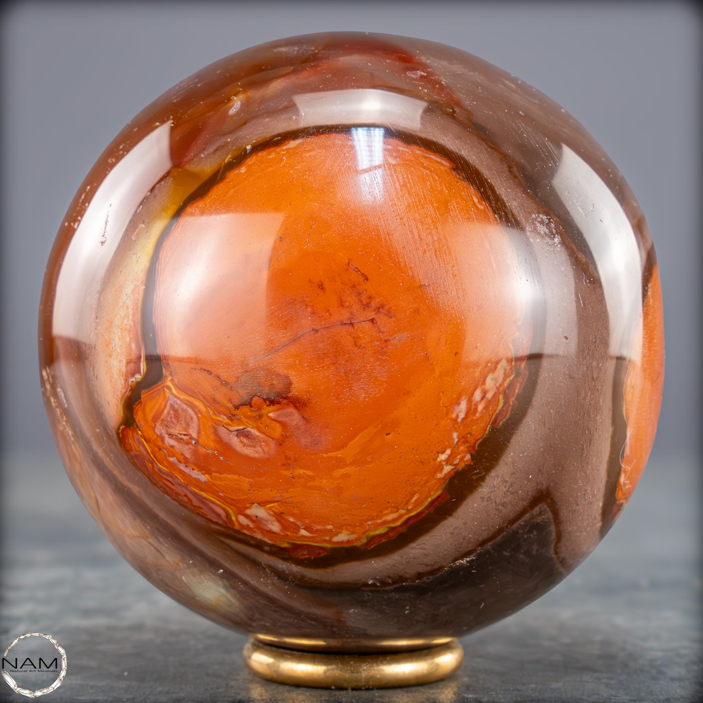 Natürliche Polychrome Jaspis Kristall-Kugel - 664,25g - 79mm