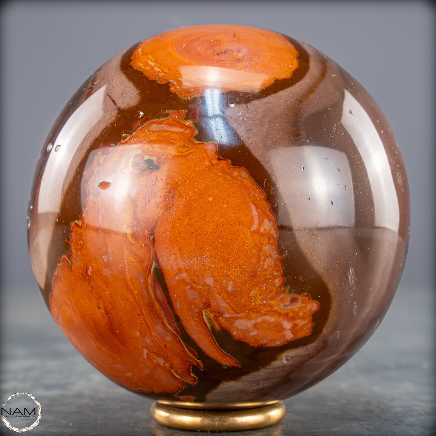 Natürliche Polychrome Jaspis Kristall-Kugel - 664,25g - 79mm