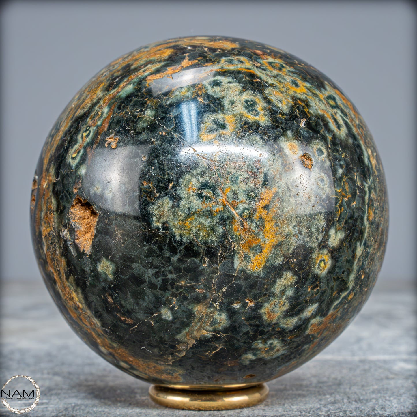 Natürliche Jaspis-Achat Kristallkugel - 733,82g - 83mm