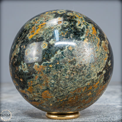 Natürliche Jaspis-Achat Kristallkugel - 733,82g - 83mm