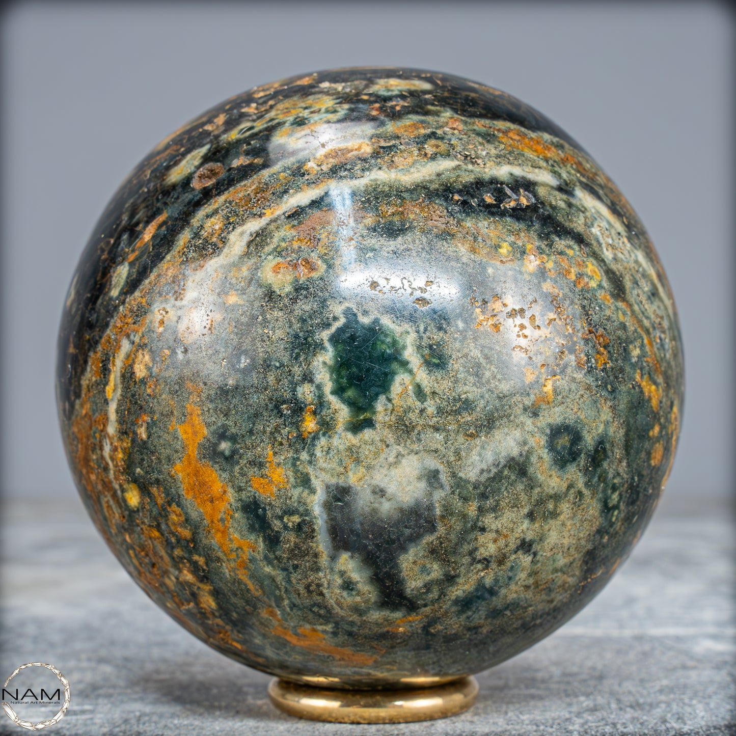 Natürliche Jaspis-Achat Kristallkugel - 733,82g - 83mm