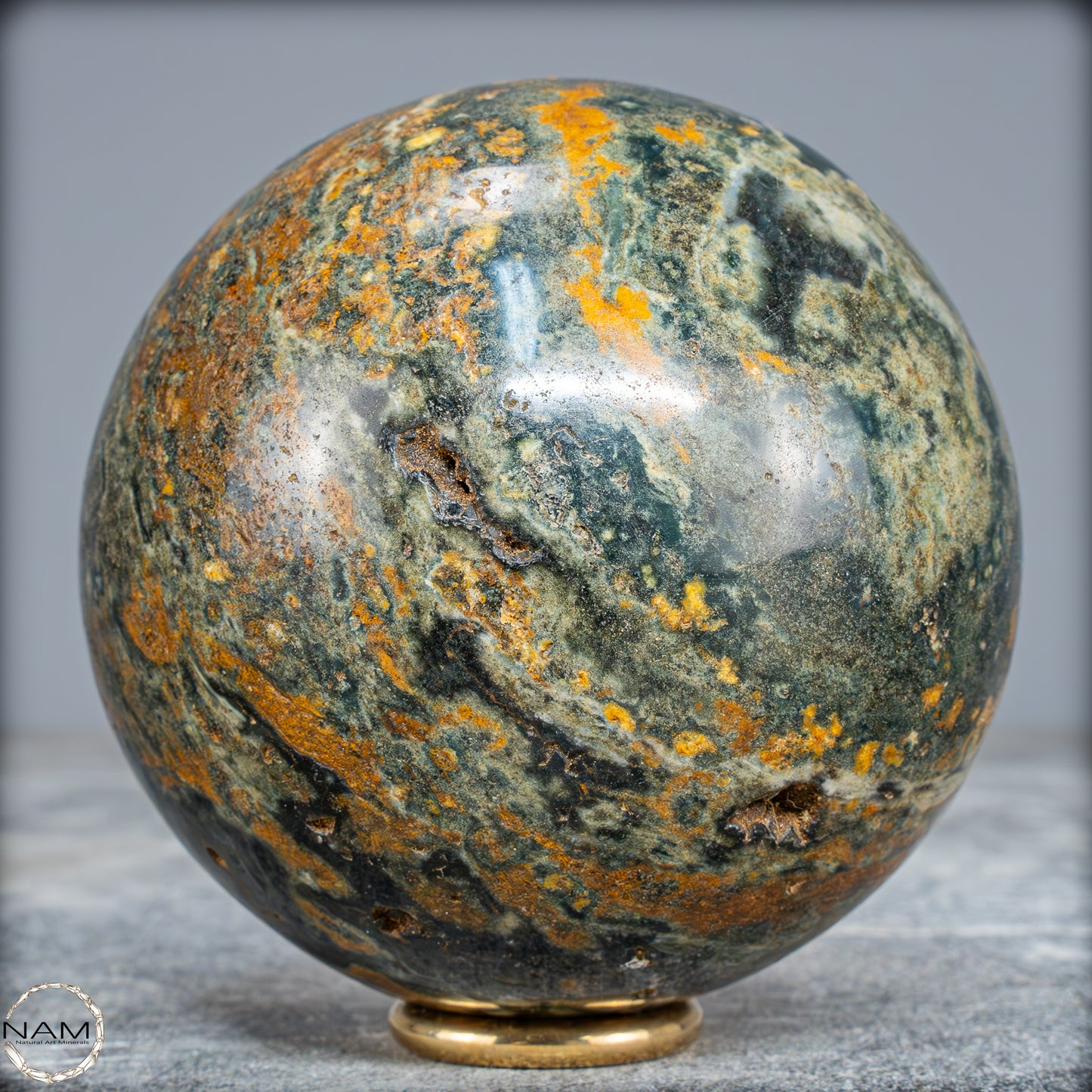 Natürliche Jaspis-Achat Kristallkugel - 733,82g - 83mm