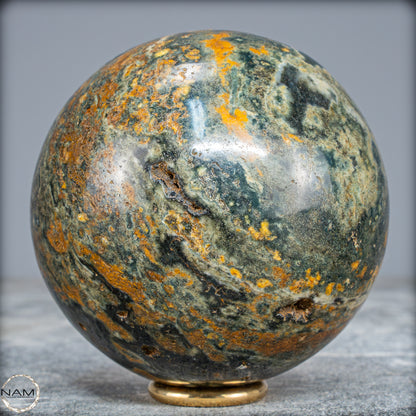 Natürliche Jaspis-Achat Kristallkugel - 733,82g - 83mm