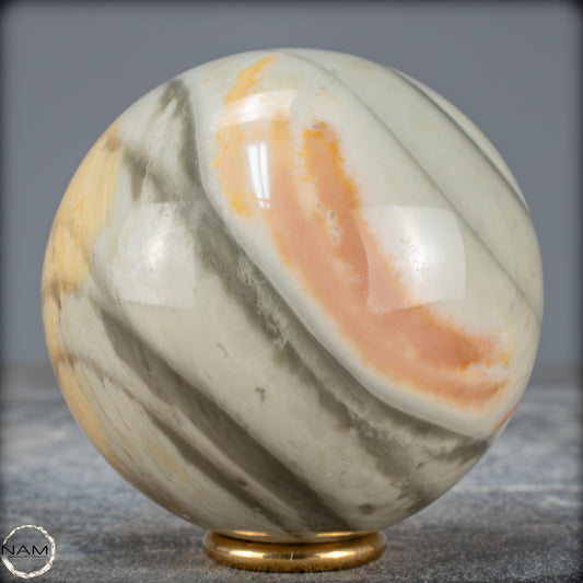 Natürliche Polychrome Jaspis Kristall-Kugel - 566,09g - 74mm
