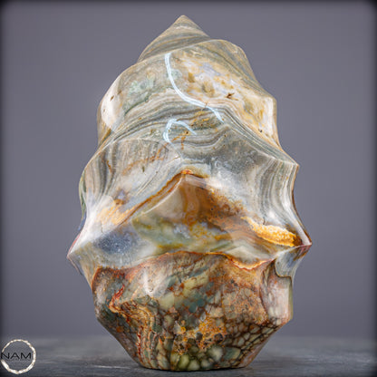 Natürliche Gebänderter Achat Kristall-Flamme - 3328,15g