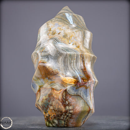 Natürliche Gebänderter Achat Kristall-Flamme - 3328,15g