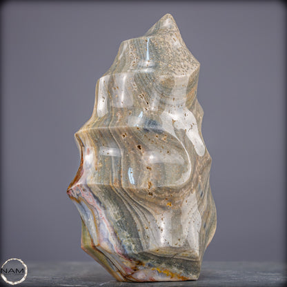 Natürliche Gebänderter Achat Kristall-Flamme - 3328,15g