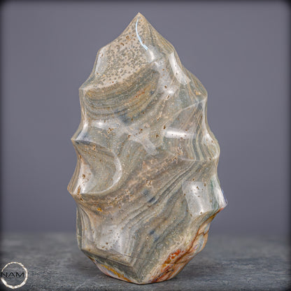 Natürliche Gebänderter Achat Kristall-Flamme - 3328,15g