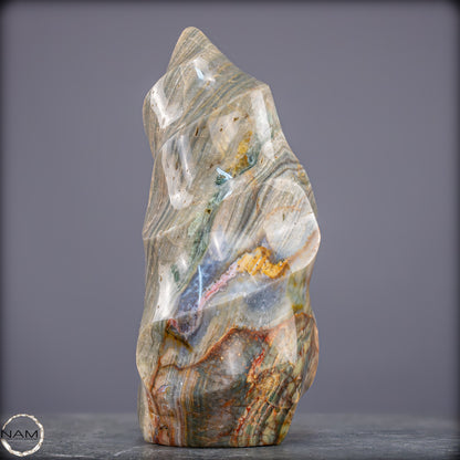 Natürliche Gebänderter Achat Kristall-Flamme - 3328,15g