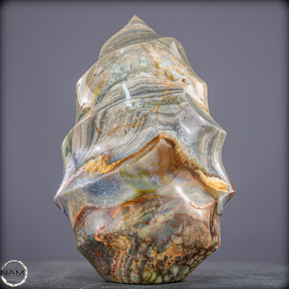 Natürliche Gebänderter Achat Kristall-Flamme - 3328,15g