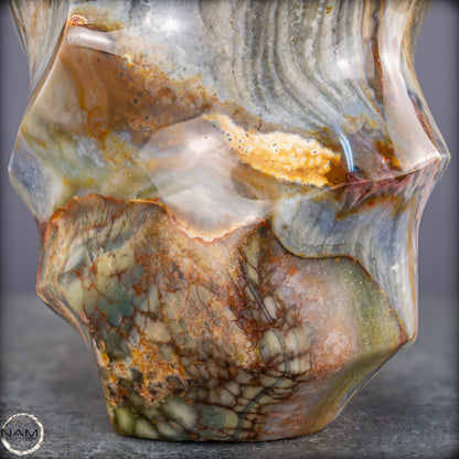 Natürliche Gebänderter Achat Kristall-Flamme - 3328,15g