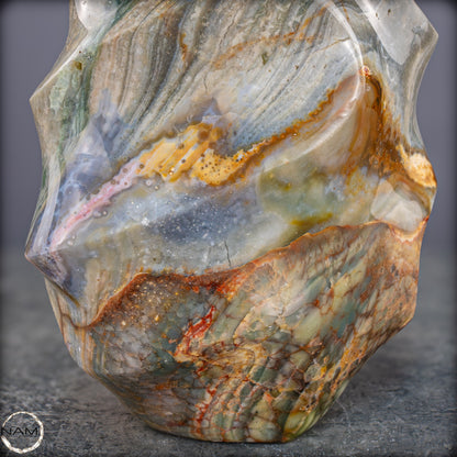 Natürliche Gebänderter Achat Kristall-Flamme - 3328,15g