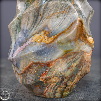 Natürliche Gebänderter Achat Kristall-Flamme - 3328,15g