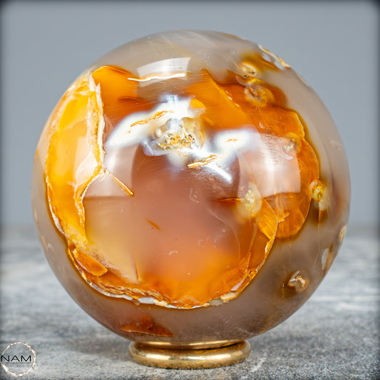 Natürliche Mehrfabige Carneol Kristall Kugel - 509,64g - 72mm