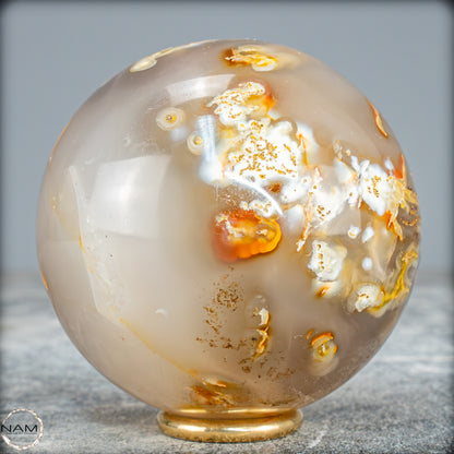 Natürliche Mehrfabige Carneol Kristall Kugel - 509,64g - 72mm