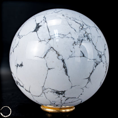 Natürliche Howlith-Kugel - 726,11g