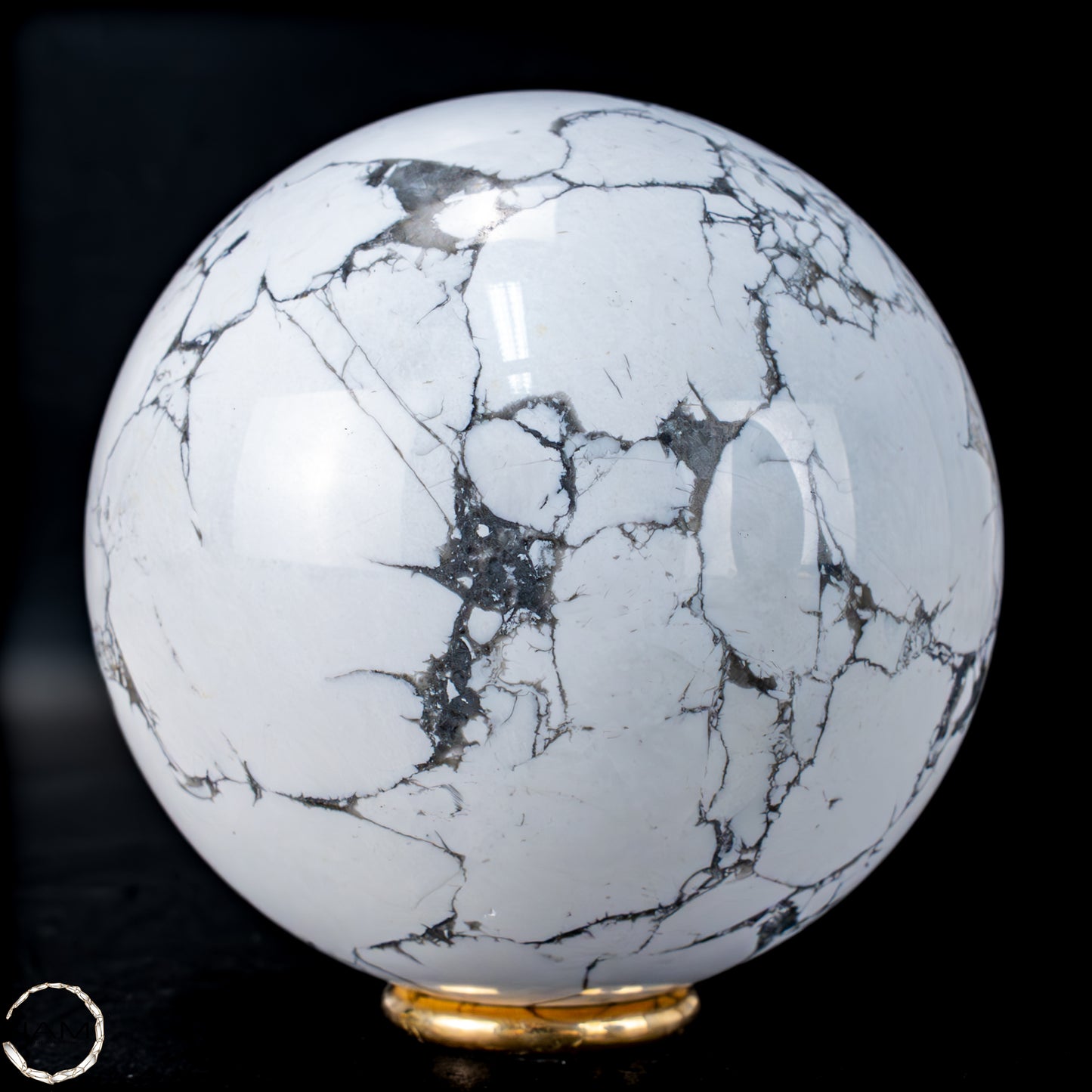 Natürliche Howlith-Kugel - 726,11g