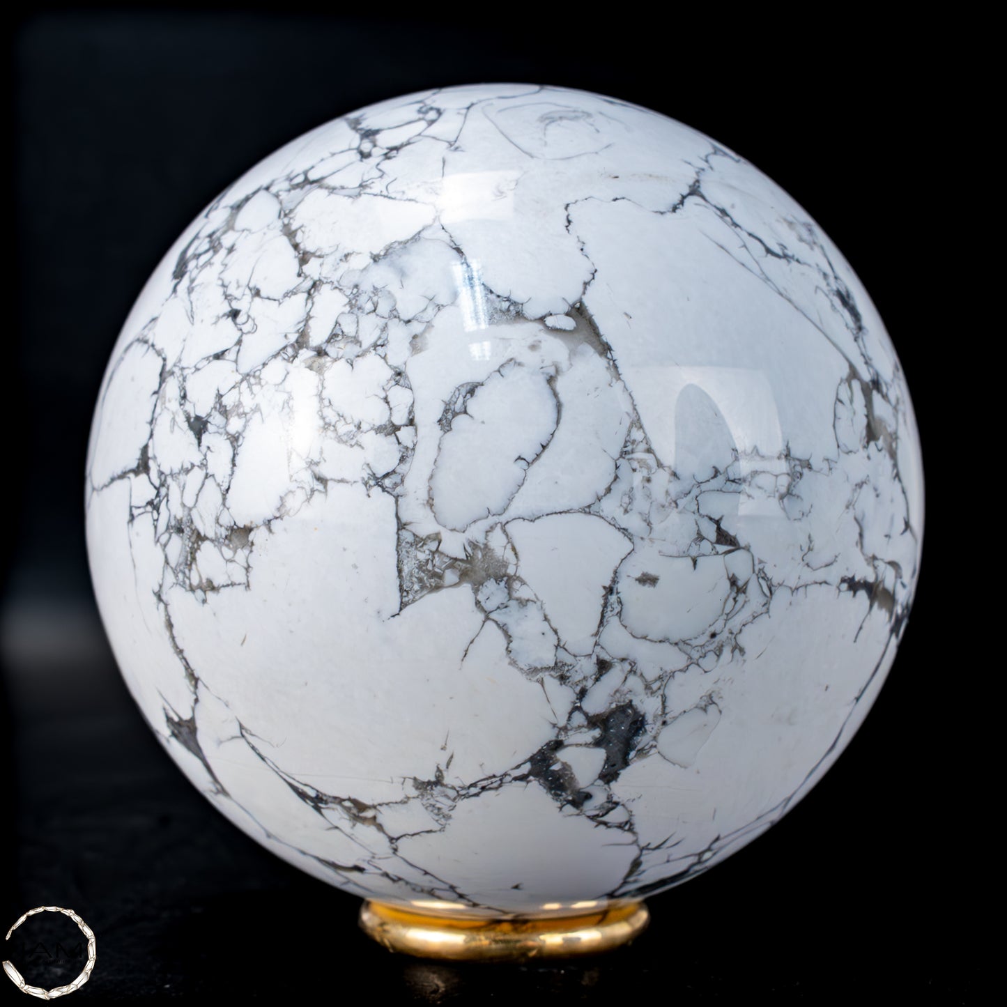 Natürliche Howlith-Kugel - 726,11g