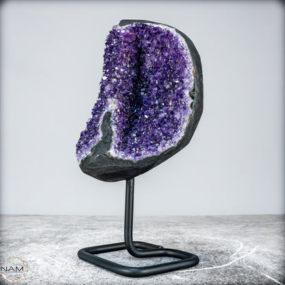 Natürliche Amethyst-Kristalle/Druse auf Ständer - 2276,64g