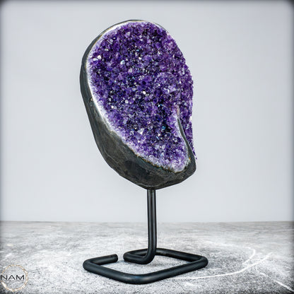 Natürliche Amethyst-Kristalle/Druse auf Ständer - 2276,64g