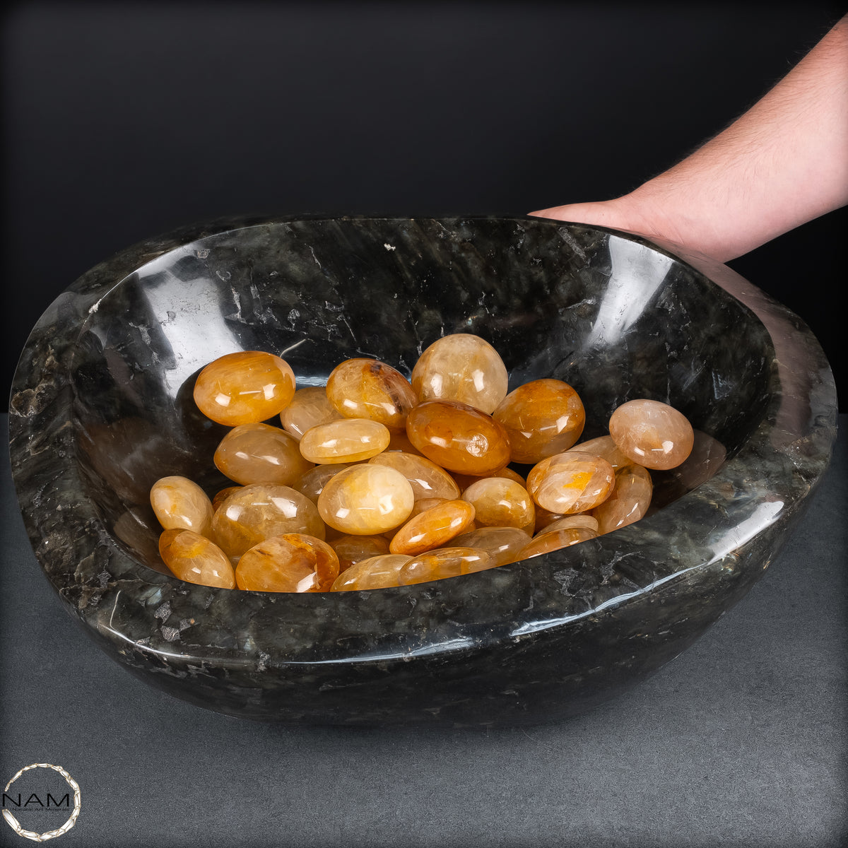 Natürliche Golden-Healer-Trommelsteine in Spitzenqualität – edle Goldtöne und außergewöhnliche Naturstruktur