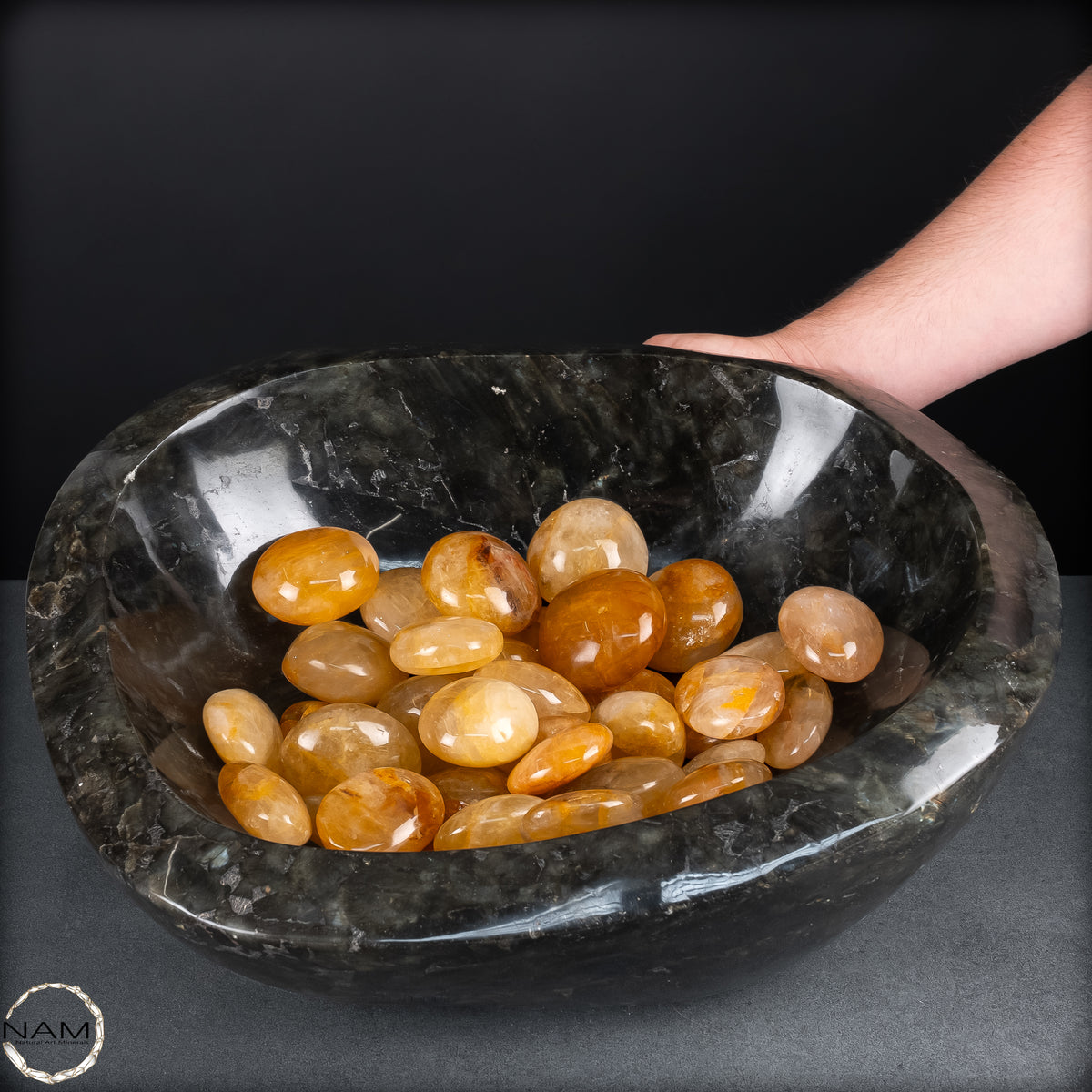 Natürliche Golden-Healer-Trommelsteine in Spitzenqualität – edle Goldtöne und außergewöhnliche Naturstruktur