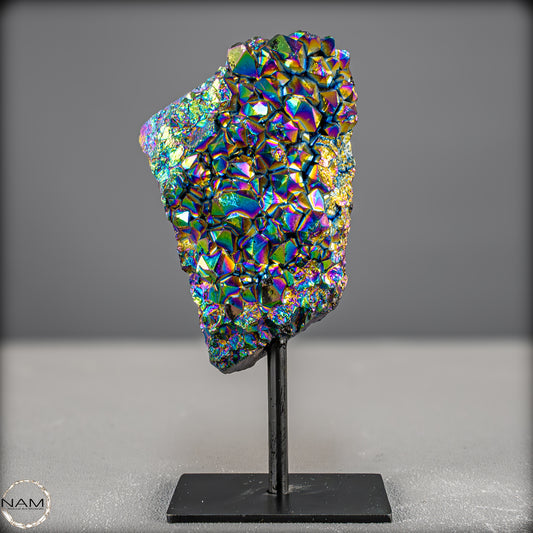 Kristall-Aura-Amethyst auf Ständer – 520,75g