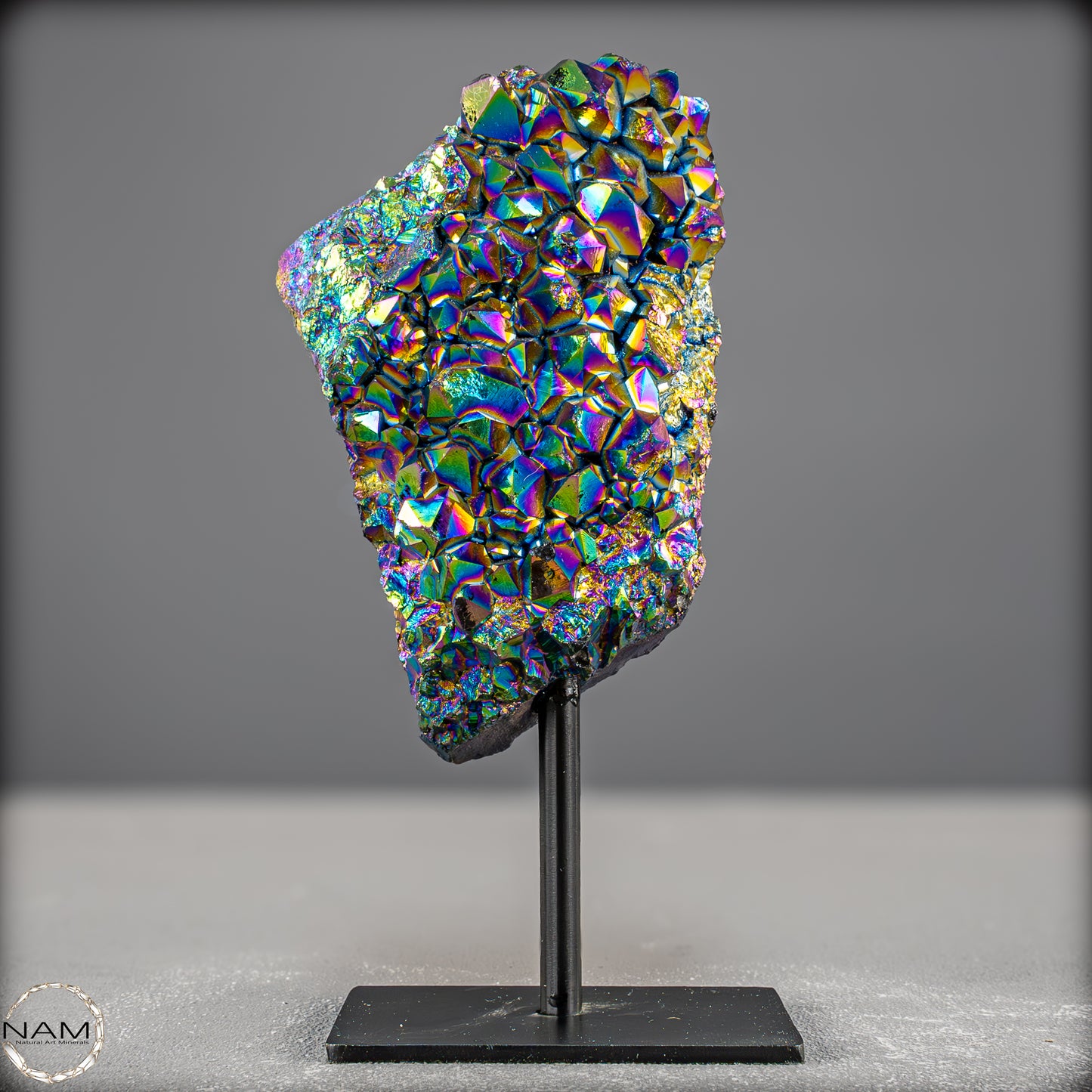 Kristall-Aura-Amethyst auf Ständer – 520,75g