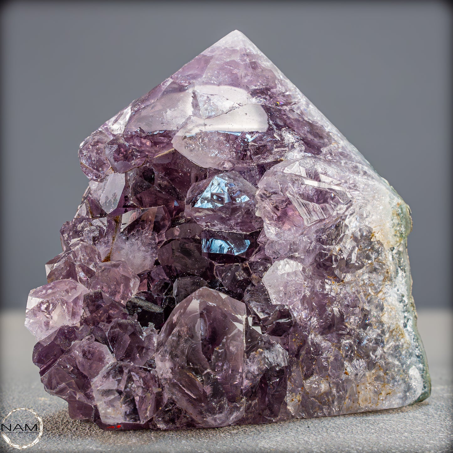 Natürliche Amethyst-Kristall Druse/Spitze- 858,41g