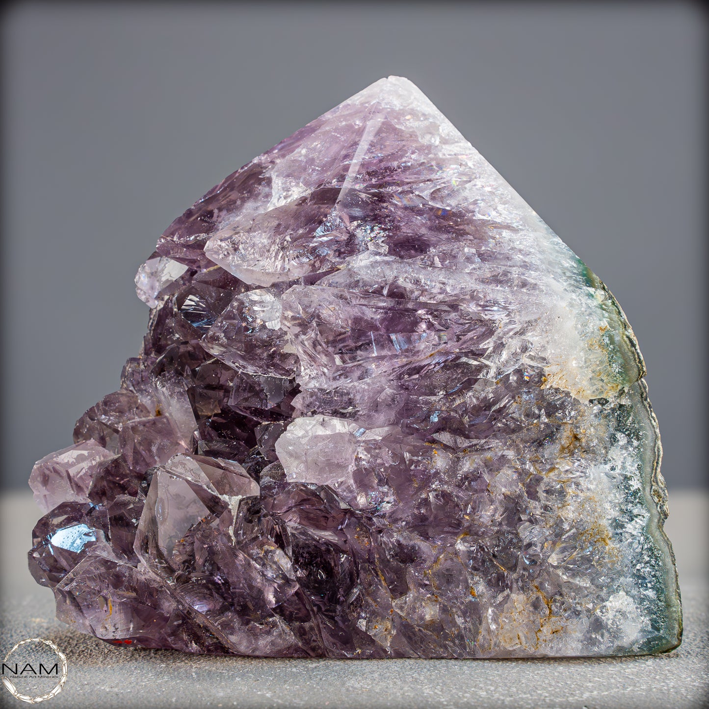 Natürliche Amethyst-Kristall Druse/Spitze- 858,41g