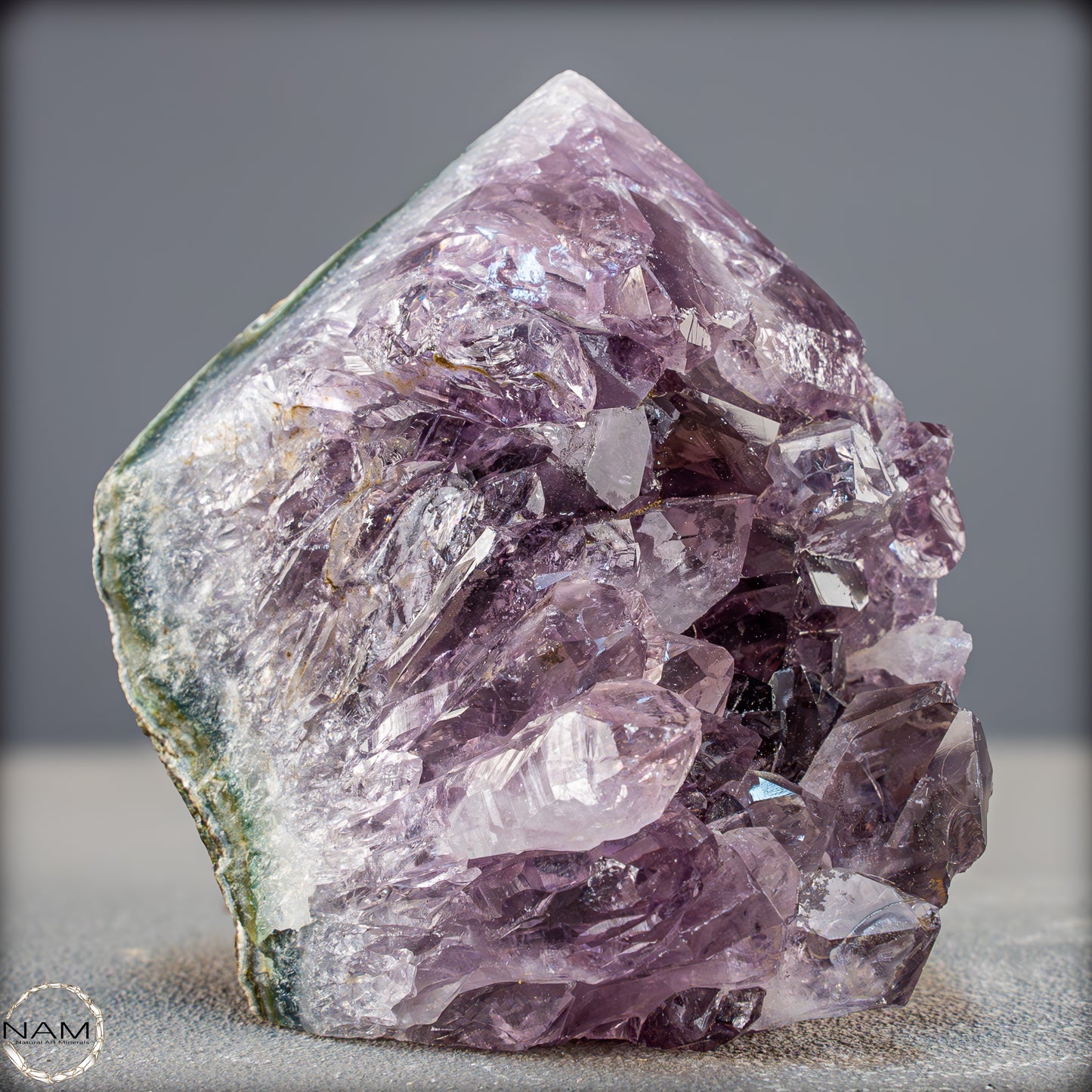 Natürliche Amethyst-Kristall Druse/Spitze- 858,41g