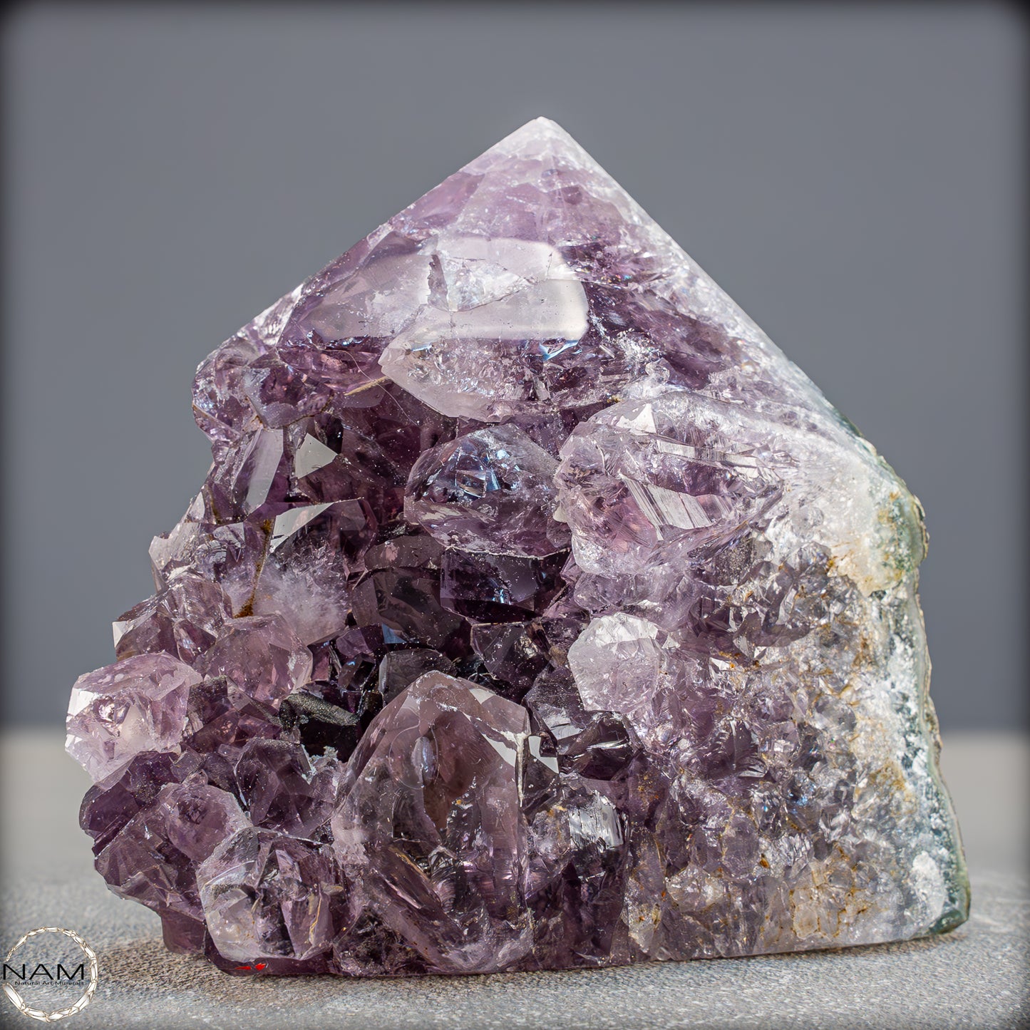 Natürliche Amethyst-Kristall Druse/Spitze- 858,41g