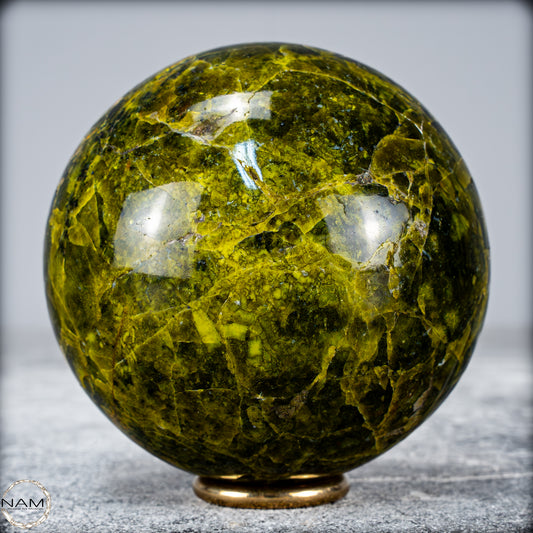 Natürliche Grüne Opal-Kristall Kugel - 539,75g