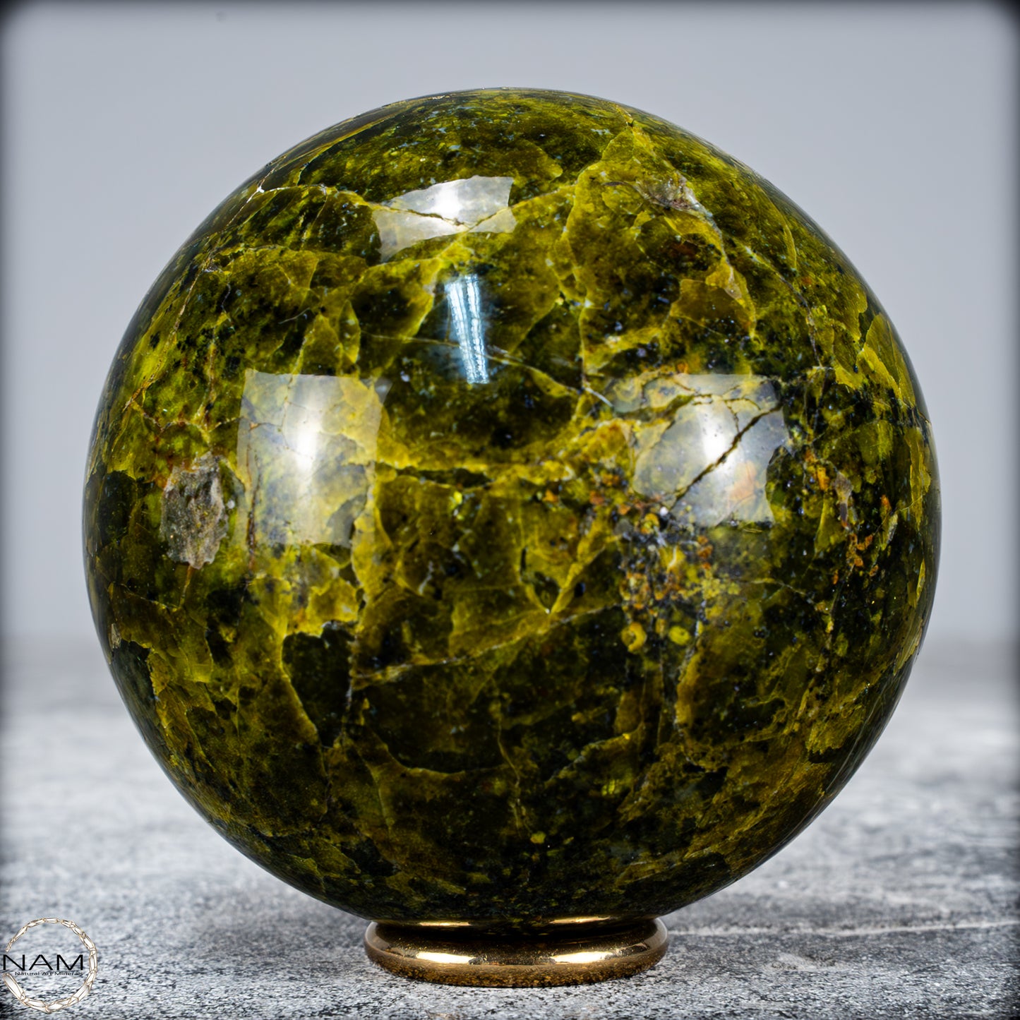 Natürliche Grüne Opal-Kristall Kugel - 539,75g