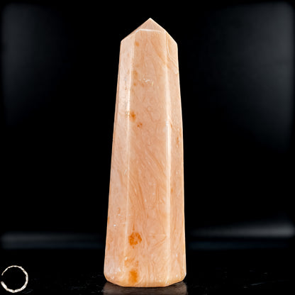 Natürlicher Orangencalcit Kristall-Obelisk - 1419,52g