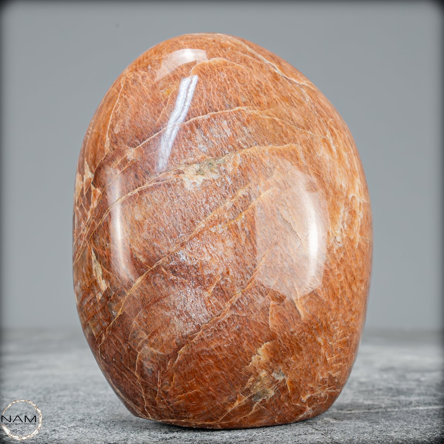 Natürliche Pfirsich-Mondstein Freiform - 734,34g