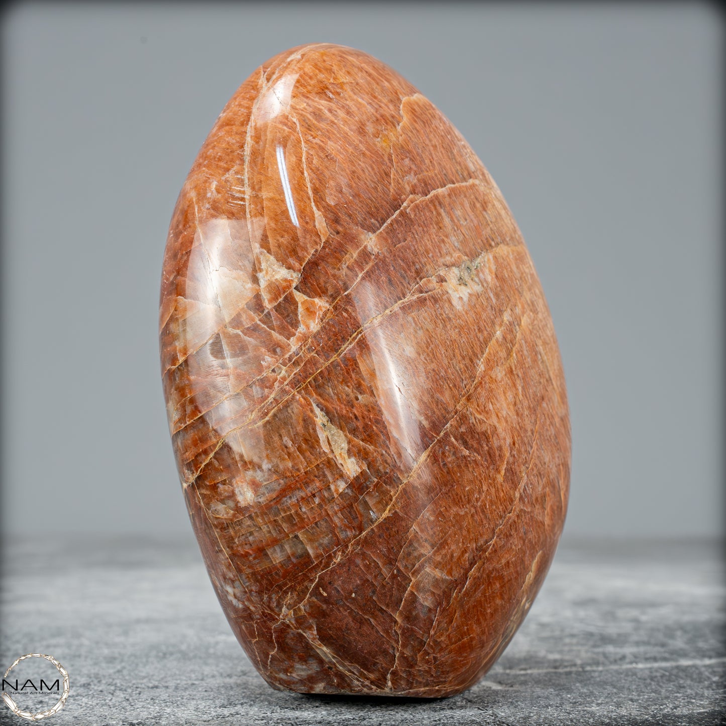 Natürliche Pfirsich-Mondstein Freiform - 734,34g