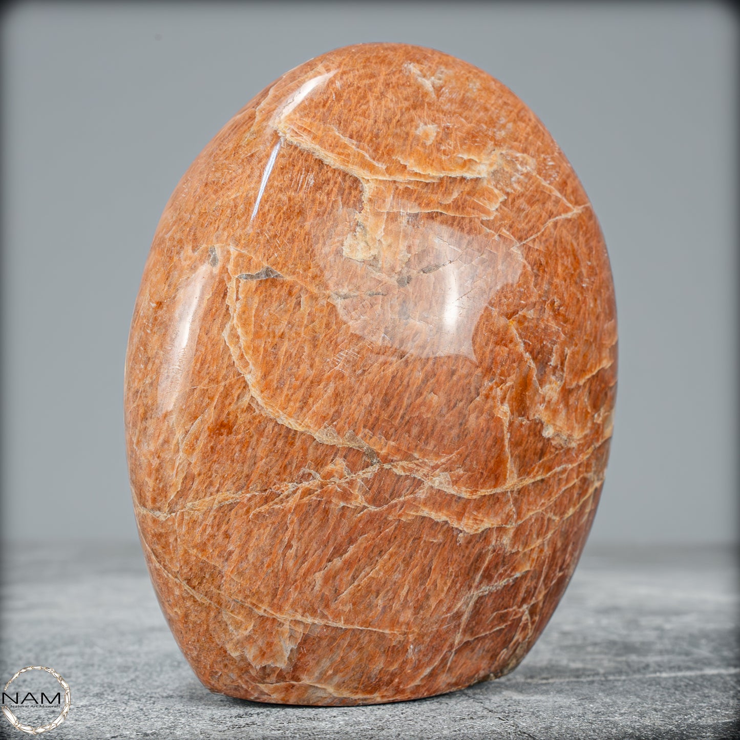 Natürliche Pfirsich-Mondstein Freiform - 734,34g