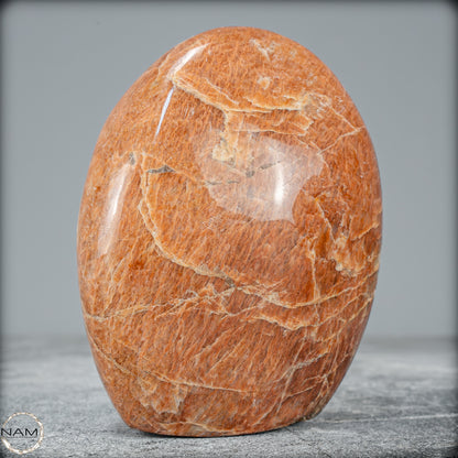Natürliche Pfirsich-Mondstein Freiform - 734,34g