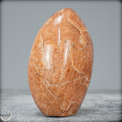 Natürliche Pfirsich-Mondstein Freiform - 734,34g