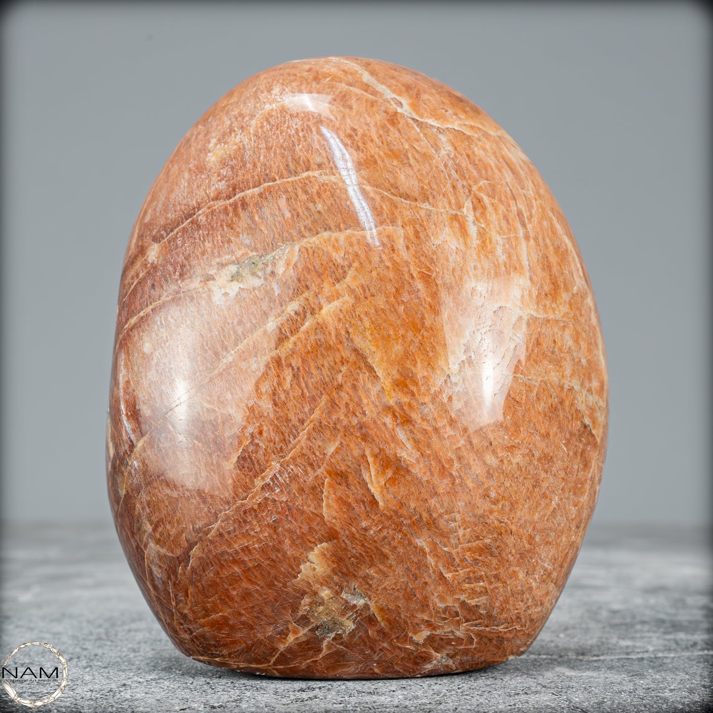 Natürliche Pfirsich-Mondstein Freiform - 734,34g