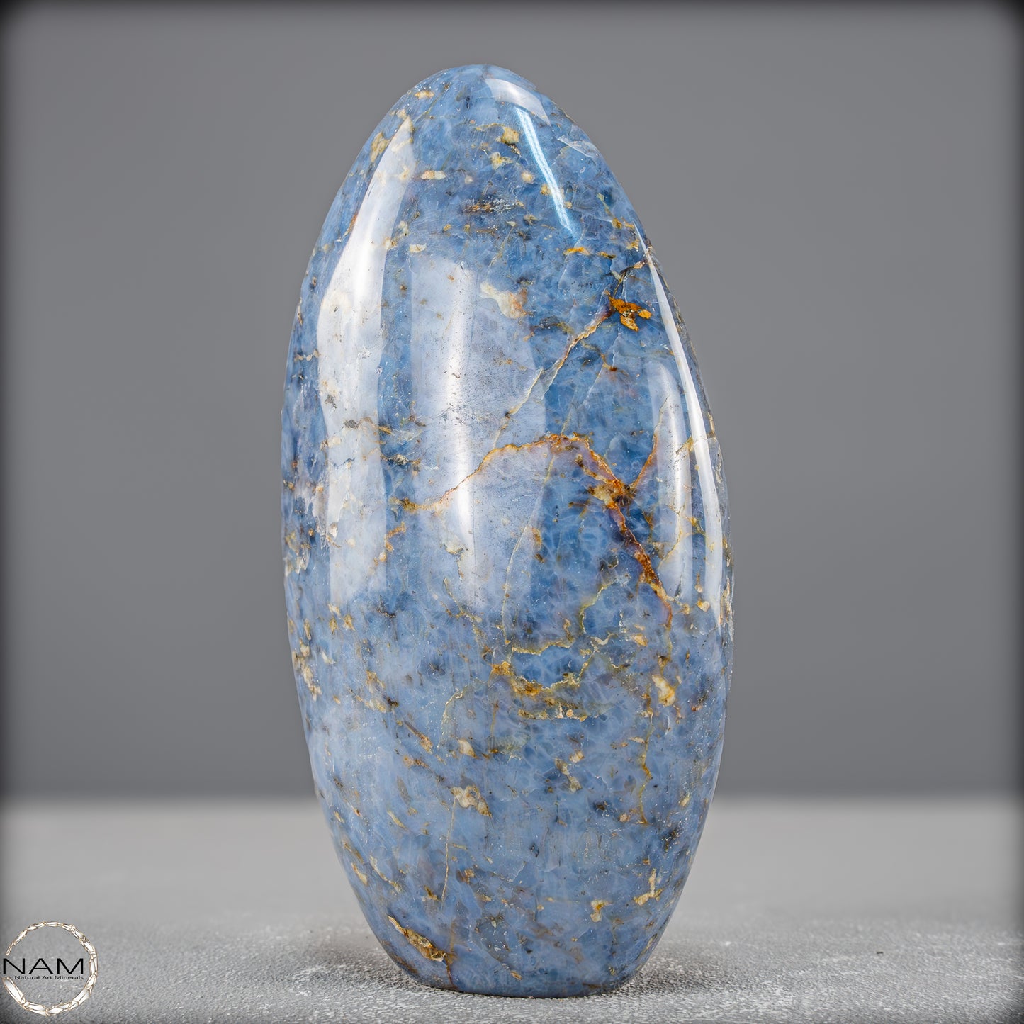 Natürliche Blaue Quarz Freiform aus Brasilien - 659,77g
