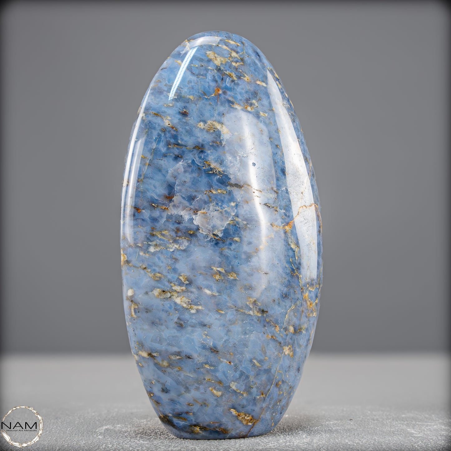 Natürliche Blaue Quarz Freiform aus Brasilien - 659,77g