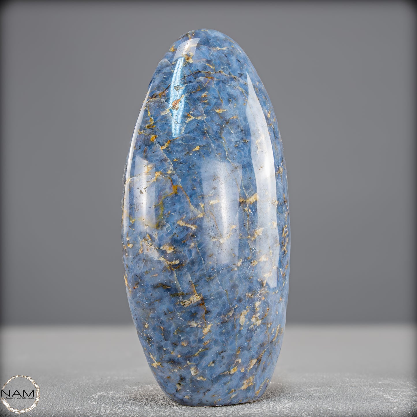 Natürliche Blaue Quarz Freiform aus Brasilien - 659,77g