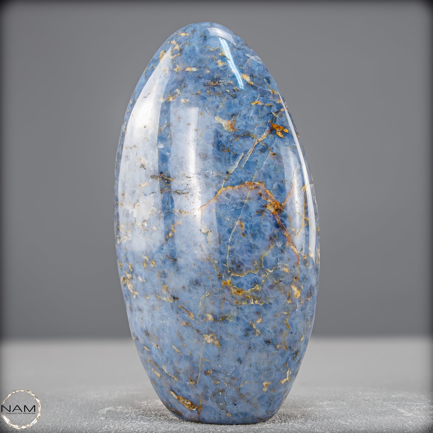 Natürliche Blaue Quarz Freiform aus Brasilien - 659,77g